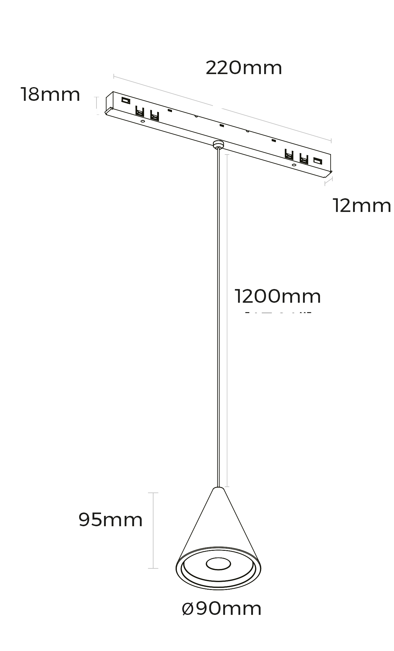 Чертёж светильника