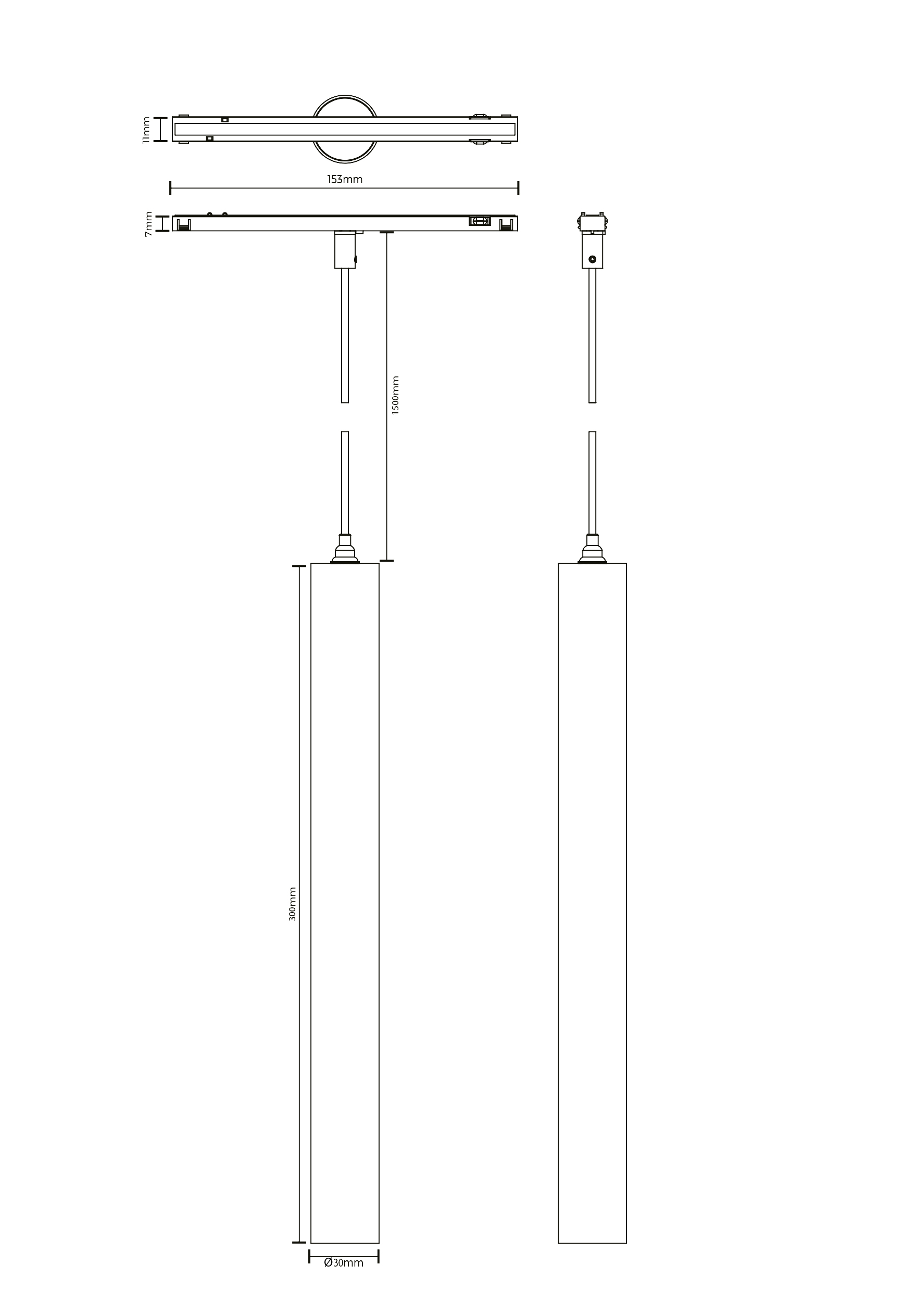 Чертёж светильника