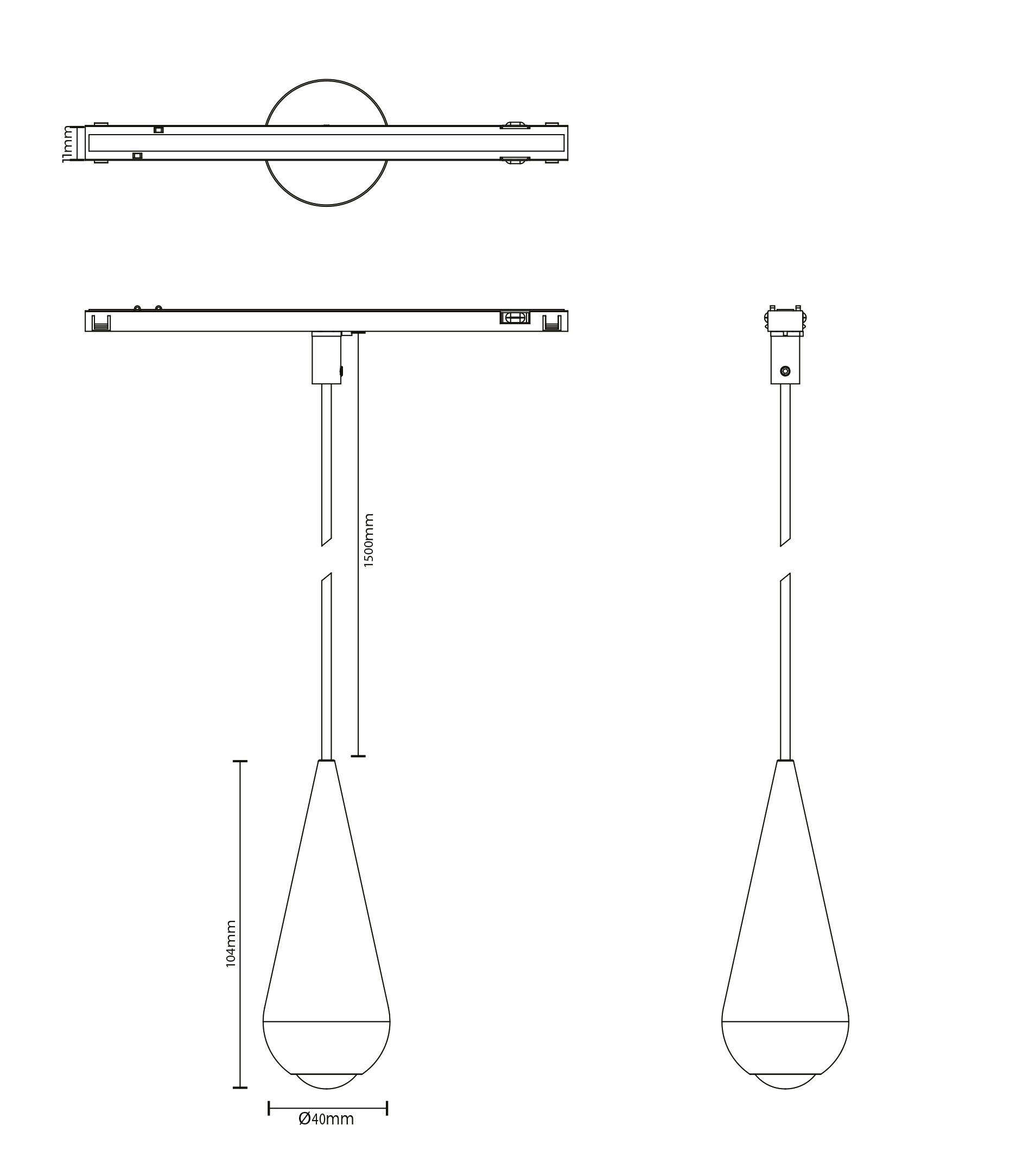 Чертёж светильника