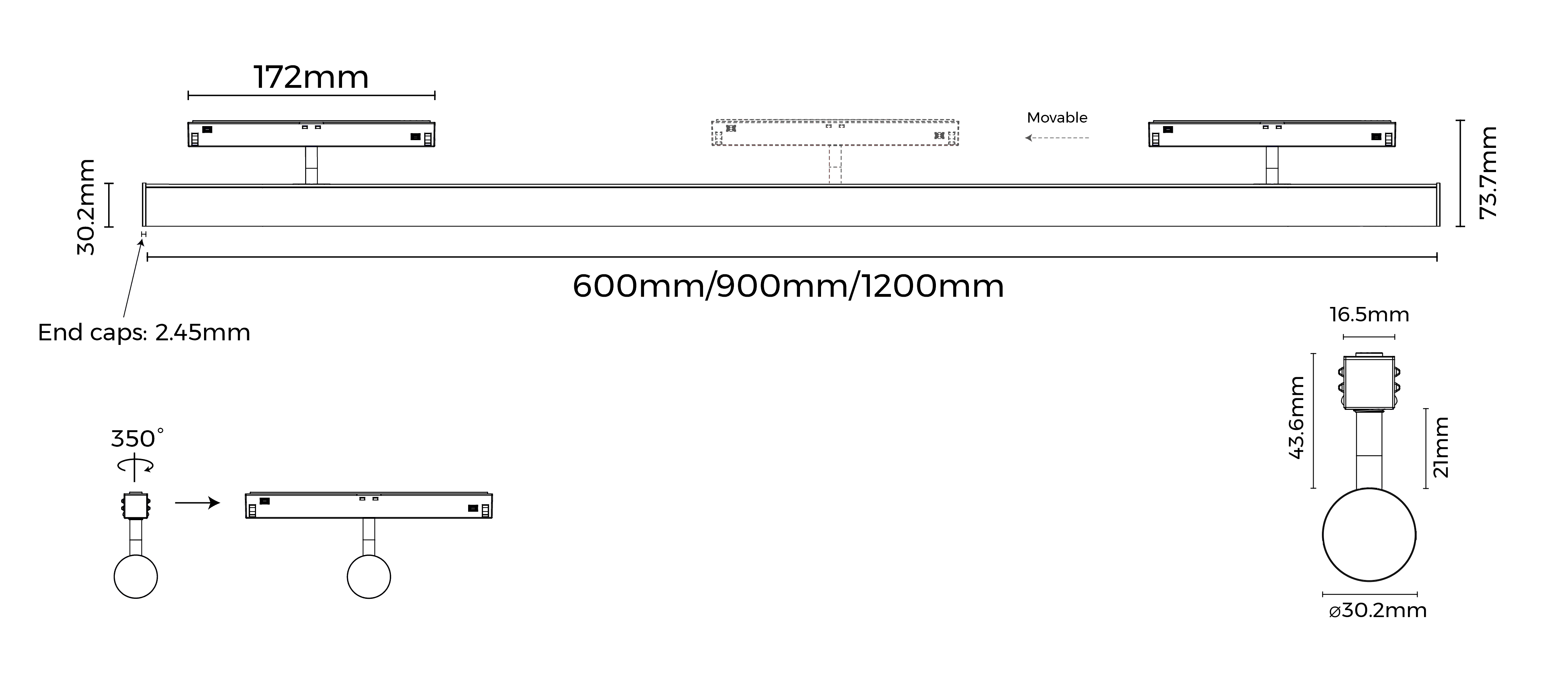 Чертёж светильника