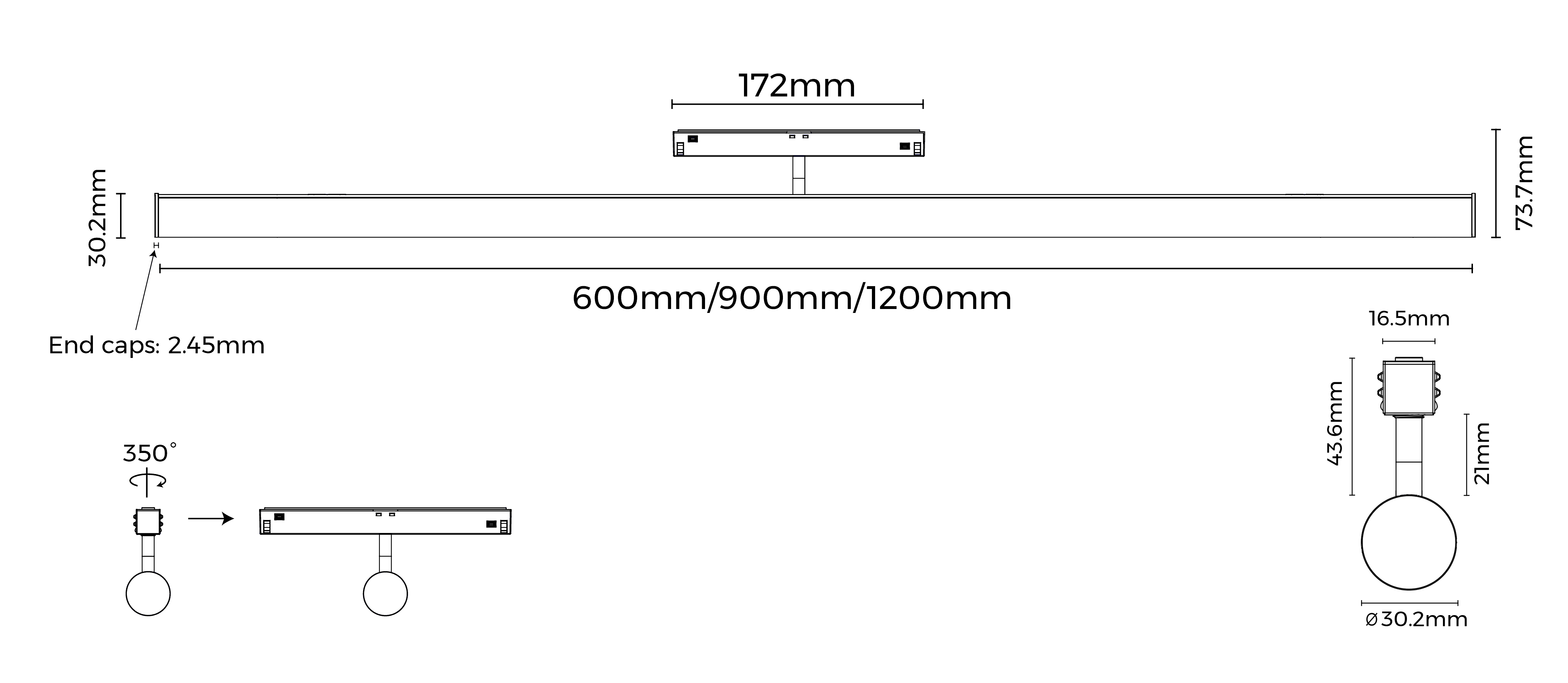 Чертёж светильника