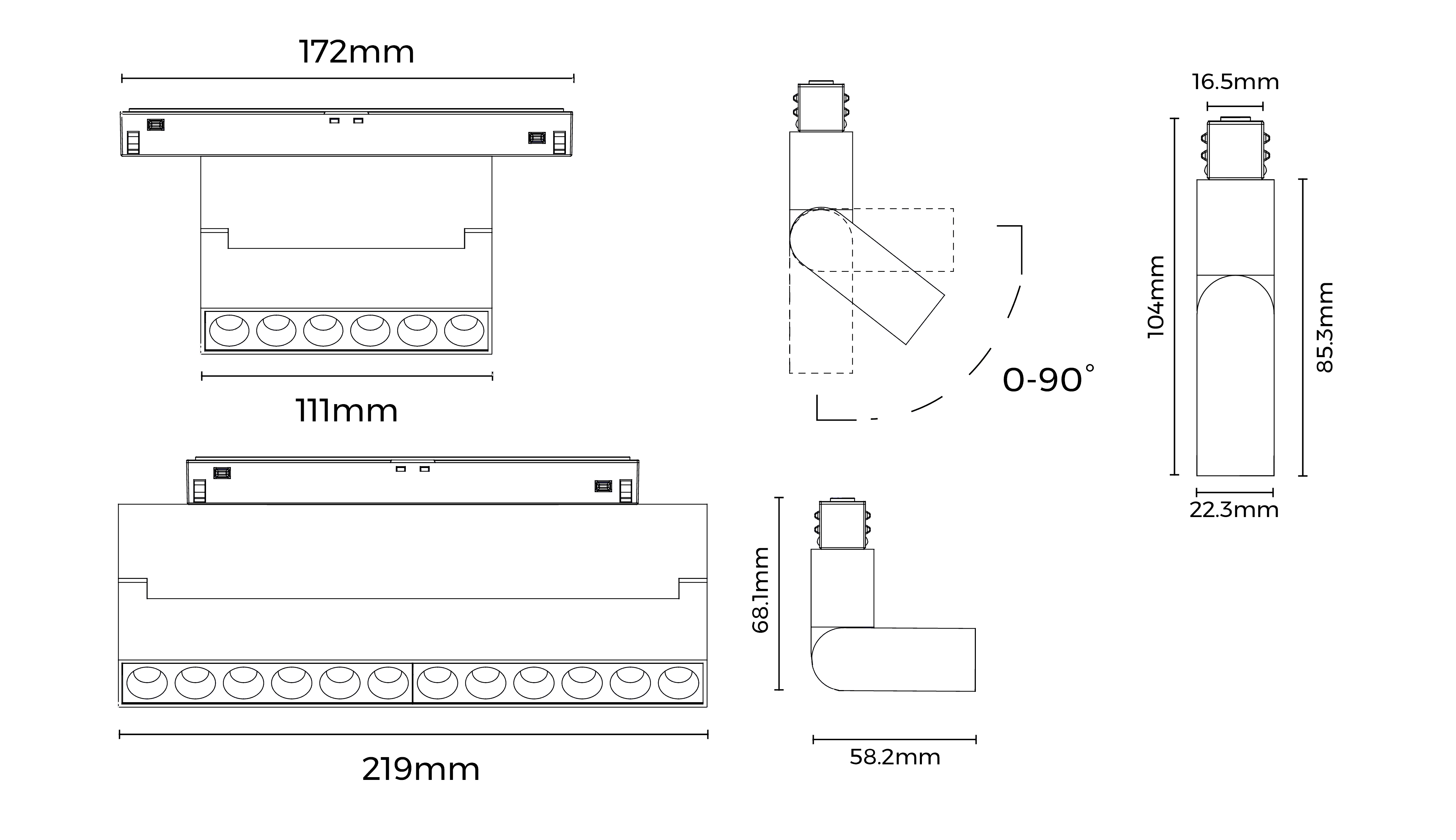 Чертёж светильника